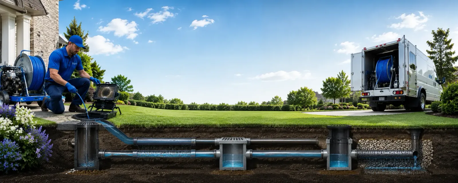 Outdoor drain cleaning information for Clinton, AR